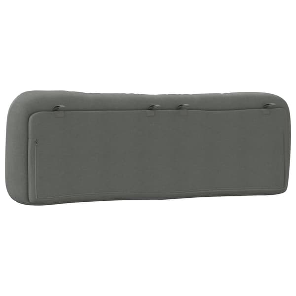 Headboard Cushion "Hvar" Dark Grey 160 cm Fabric