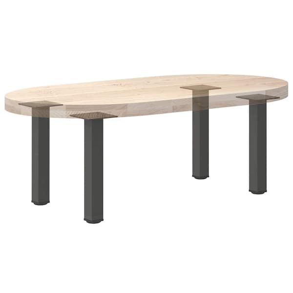 Soffbordsben 4 st antracit 42-44 cm stål