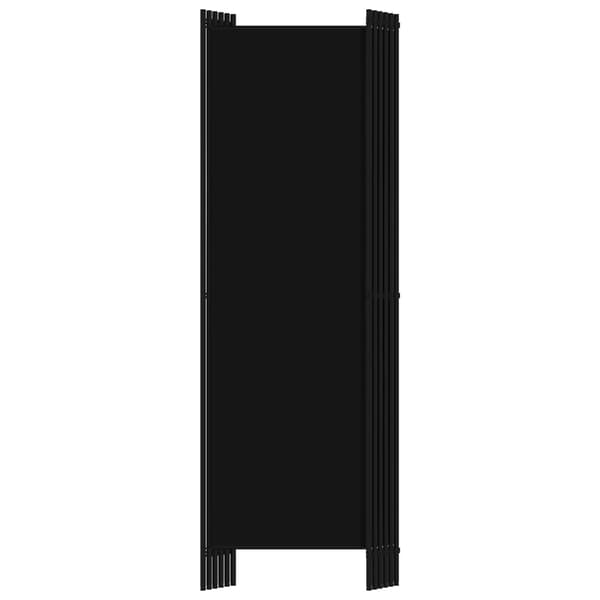 Rumsavdelare 6 paneler svart 300x180 cm