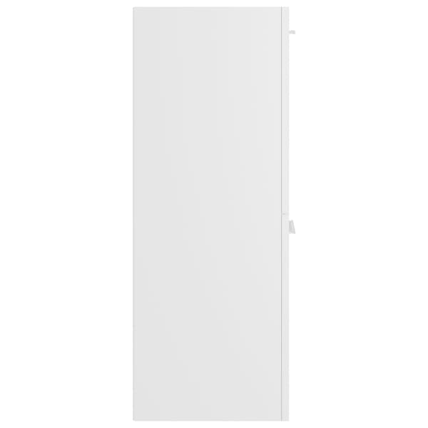 Badrumsskåp vit 30x30x80 cm konstruerat trä