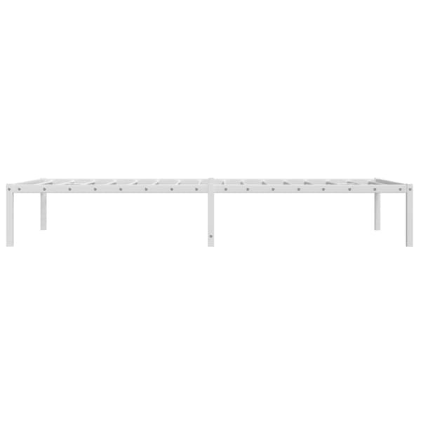 Sängram metall vit 107x203 cm