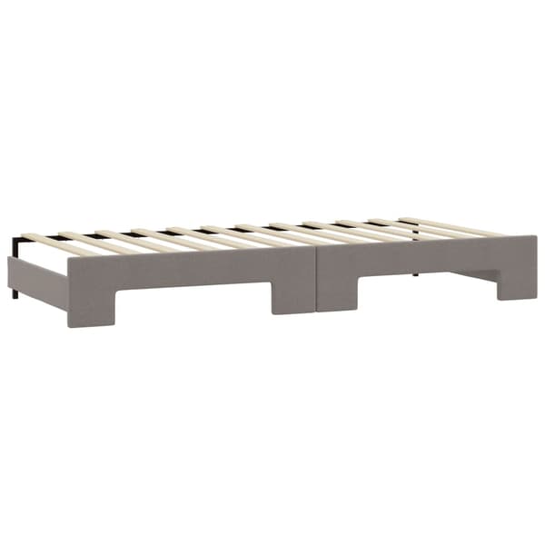 Dagbädd utdragbar taupe 80x200 cm tyg