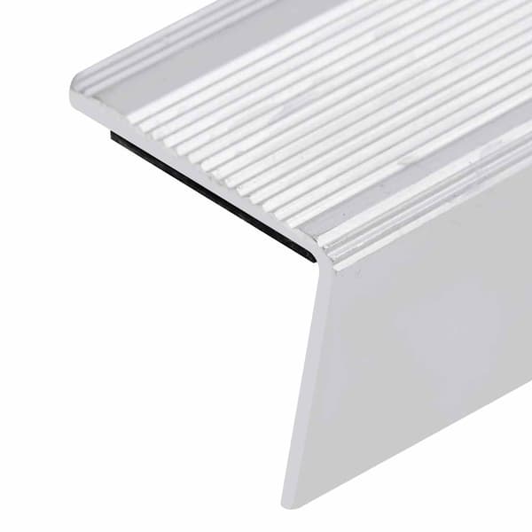 Trappnäsor i L-form 15 st aluminium 100 cm silver