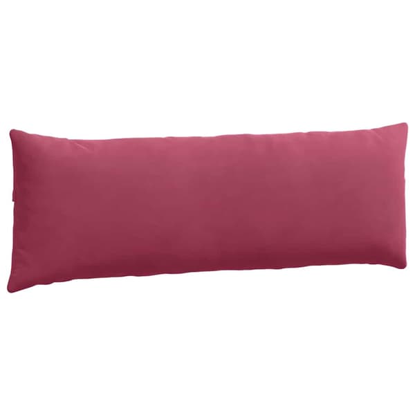 Sofakuddar 2 pcs Vinröd 120 x 40 cm Kordread tyg