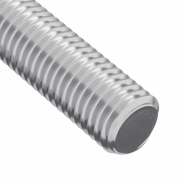Gängat Rör 2 st Silver 6 x 135 mm Stål