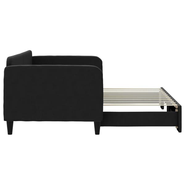 Dagbädd utdragbar svart 90x200 cm tyg
