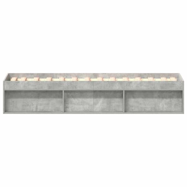 Sängram betonggrå 100x200 cm