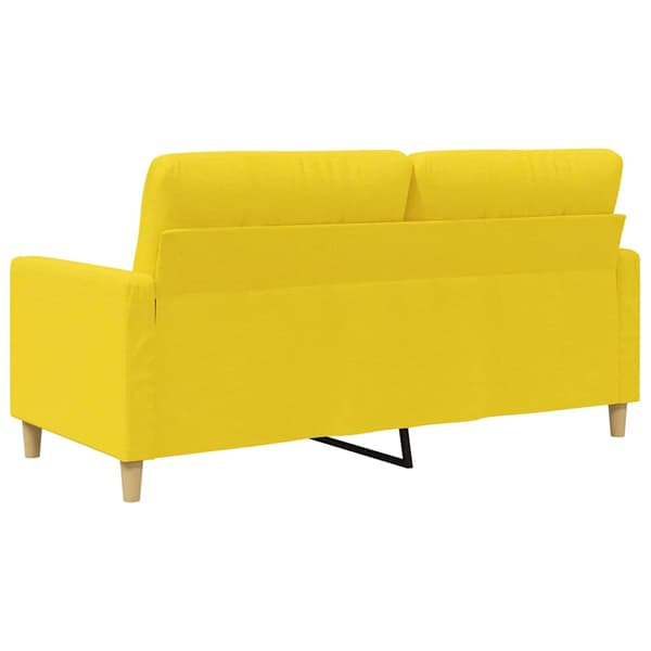 2-sitssoffa ljusggul 140 cm tyg