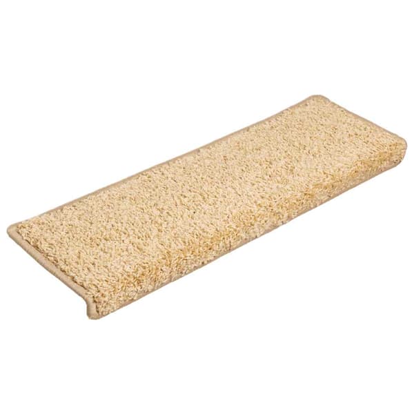 Trappmattor 30 st 65x21x4 cm krämfärgade rektangulära kanter