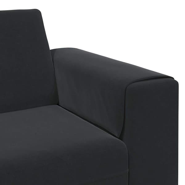 Vardagsrumsoffa Svart 250 x 77 x 76 cm