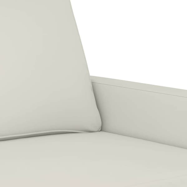 Fåtölj Gräddvit 60 cm sammet