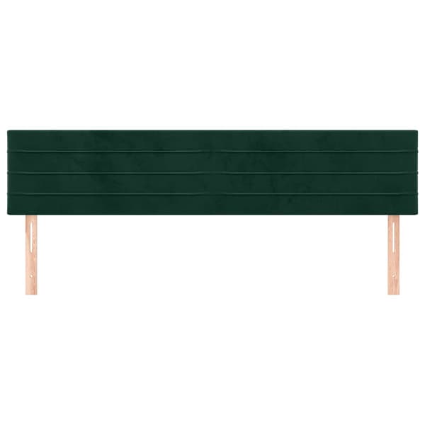 Sänggavlar mörkgrön 180x5x78/88 cm sammet