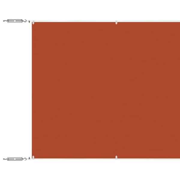 Markis vertikal terrakotta 60x1000 cm oxfordtyg