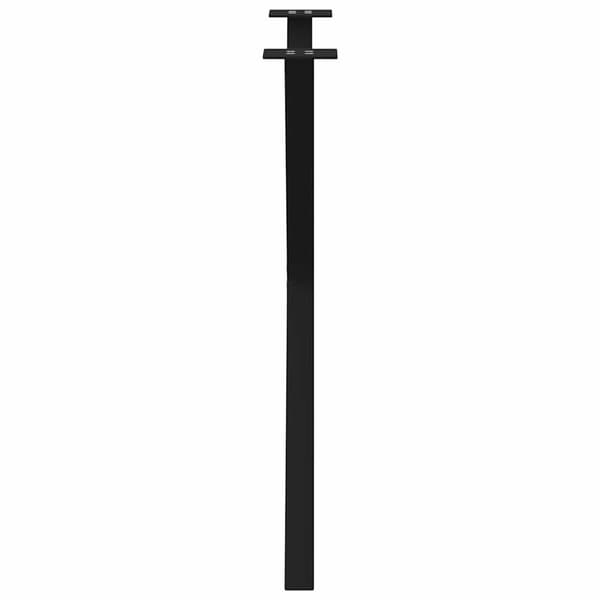 Matbordsben X-formade 2 st svarta 80x(72-73) cm stål