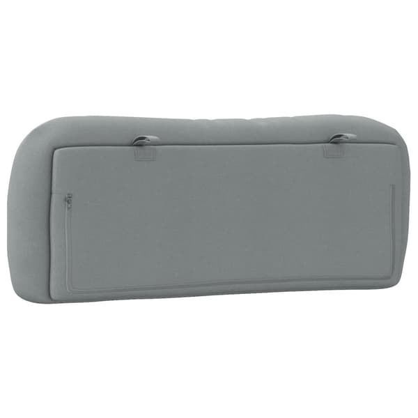 Headboard Cushion "Hvar" Light Grey 100 cm Fabric