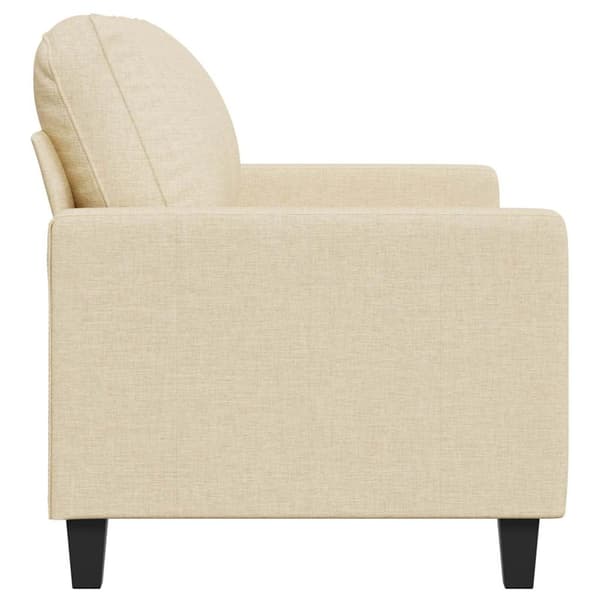 2-sitssoffa gräddvit 120 cm tyg