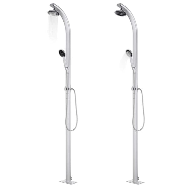 Trädgårdsdusch 215 cm aluminium