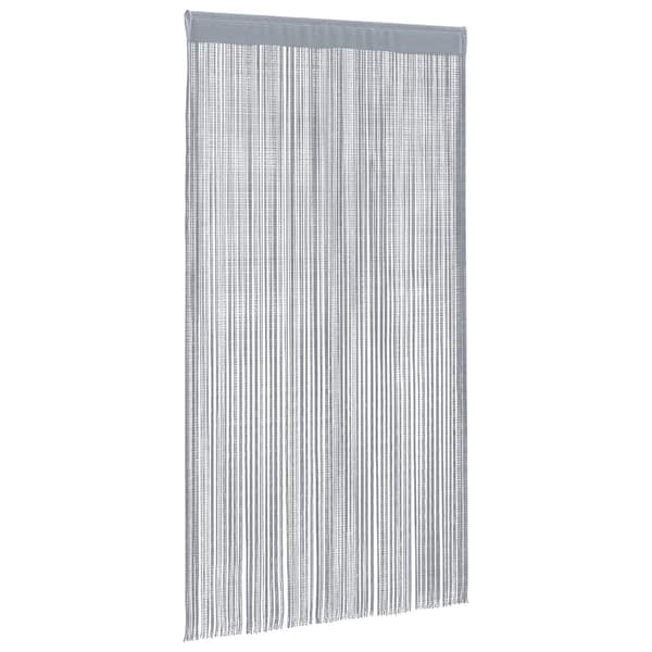 Stränggardiner 2 st ljusgrå 100x250 cm