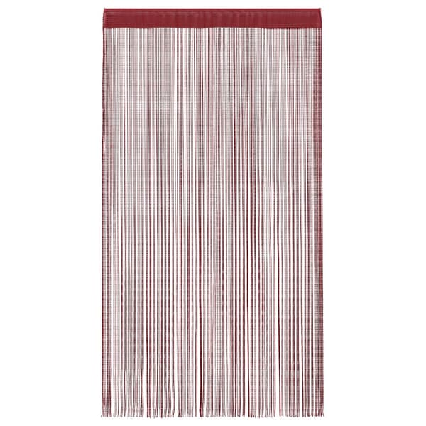 Trådgardiner 2 st 140x250 cm vinröd