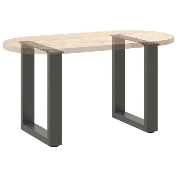 Soffbordsben U-formade 2 st antracit 38x(42-43) cm stål