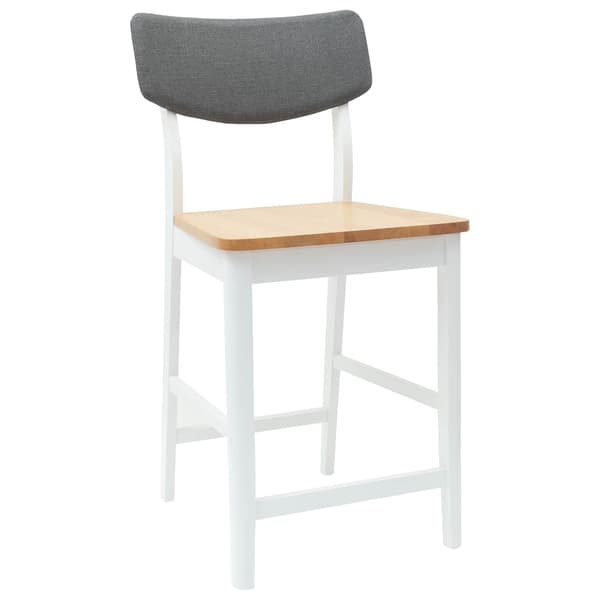 Matstolar 2 pcs Vit 48 x 49 x 95 cm Massiv Gummiträ
