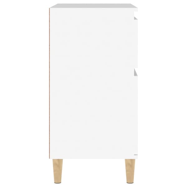 Byrå vit 60x35x70 cm konstruerat trä