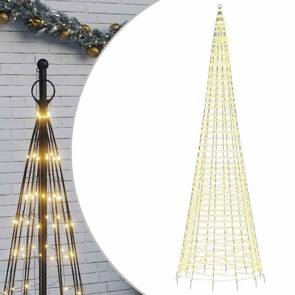 LED julgran 1534 LEDs varmvit 500 cm