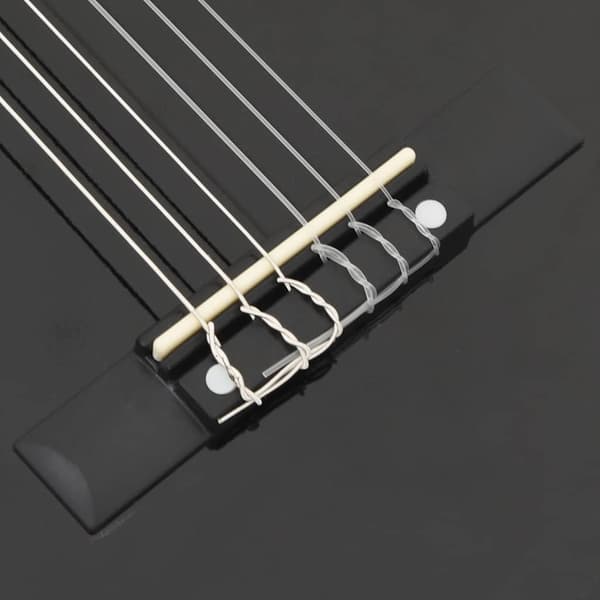 Klassisk gitarr för nybörjare 8 delar svart 1/2 34"