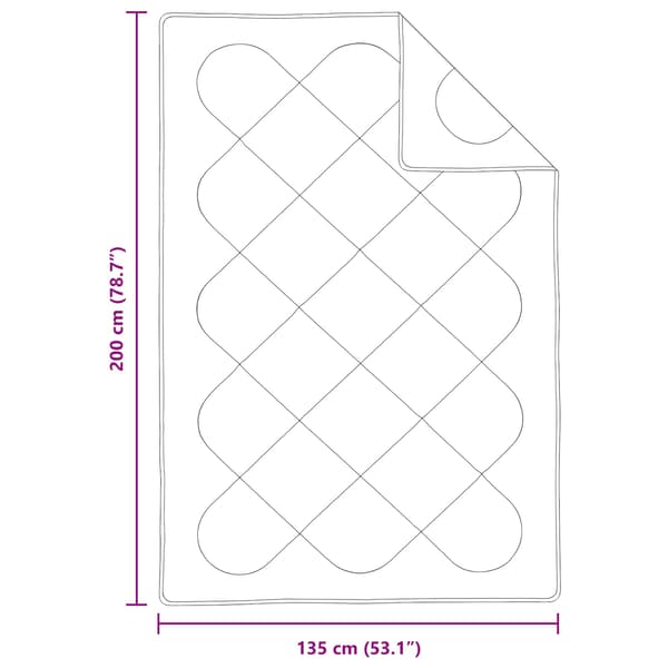 Täckeset med kudde 2 pcs Vit Mikrofiber