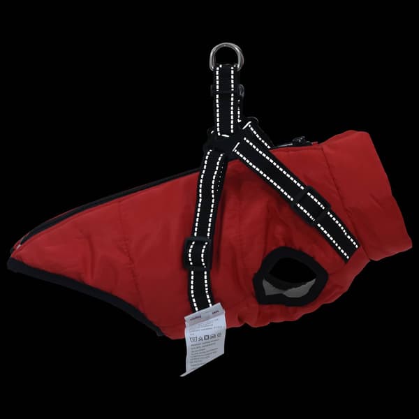 Hund Kappa Röd L40 Fleece och Polyester