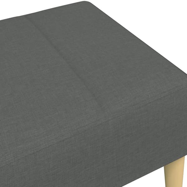 Fotpall mörkgrå 77x55x31 cm tyg