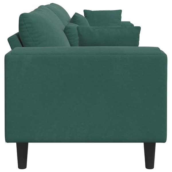 Soffa Mörkgrön 250 x 77 x 76 cm Sammet