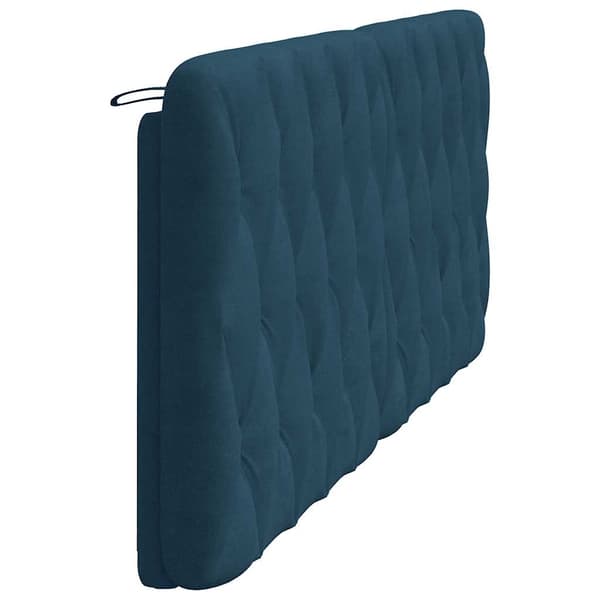 Headboard Cushion Blue 200 cm Velvet