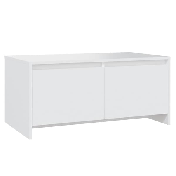 Soffbord vit 90x50x41,5 cm konstruerat trä