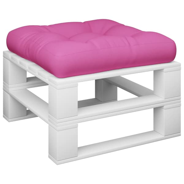 Palldyna rosa 60x60x12 tyg