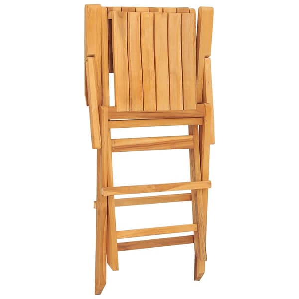Hopfällbara trädgårdsstolar 6 st 55x62x90 cm massiv teak