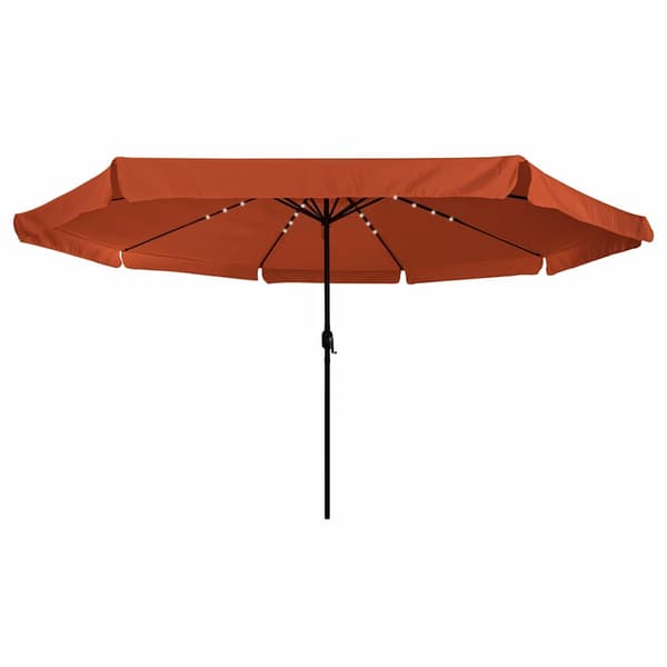 Trädgårdsparasol Terracotta 395 x 395 x 245 cm Polyester