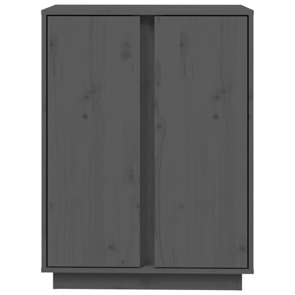 Skåp grå 60x35x80cm massiv furu