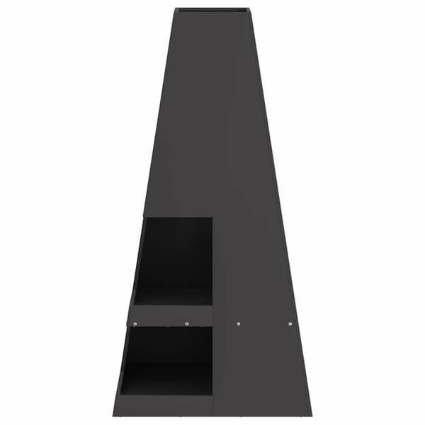 Eldstad Svart 50 x 50 x 100 cm Stål