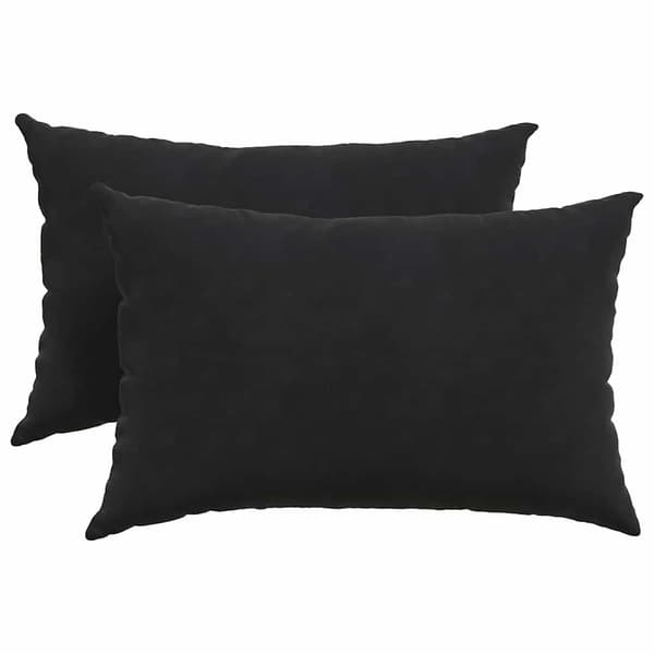 Sofakuddar 2 pcs Svart 60 x 40 cm Kordread tyg