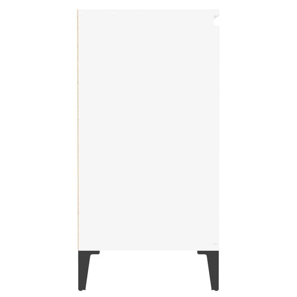 Skåp vit 60x35x70 cm konstruerat trä