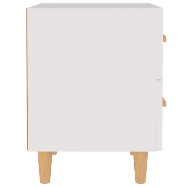 Sängbord vit 40x35x47,5 cm