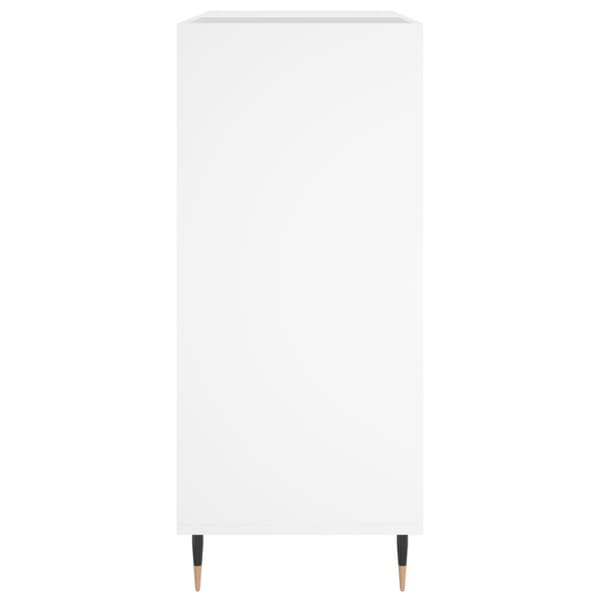 Stereobänk vit 84,5x38x89 cm konstruerat trä