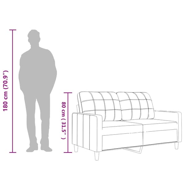 2-sitssoffa svart 120 cm konstläder