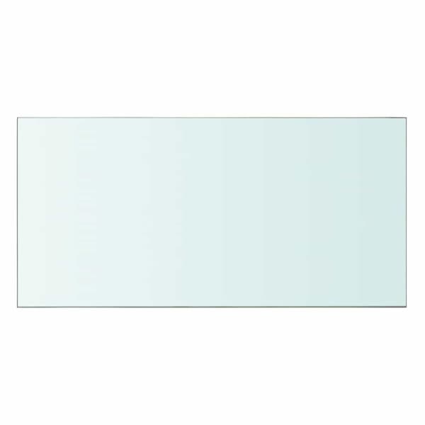 Hyllplan 2 st glas genomskinlig 60x30 cm