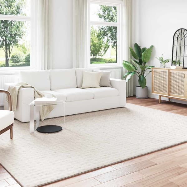 Områdesmattor Rektangulär SIROLO Gräddvit 340 x 240 cm
