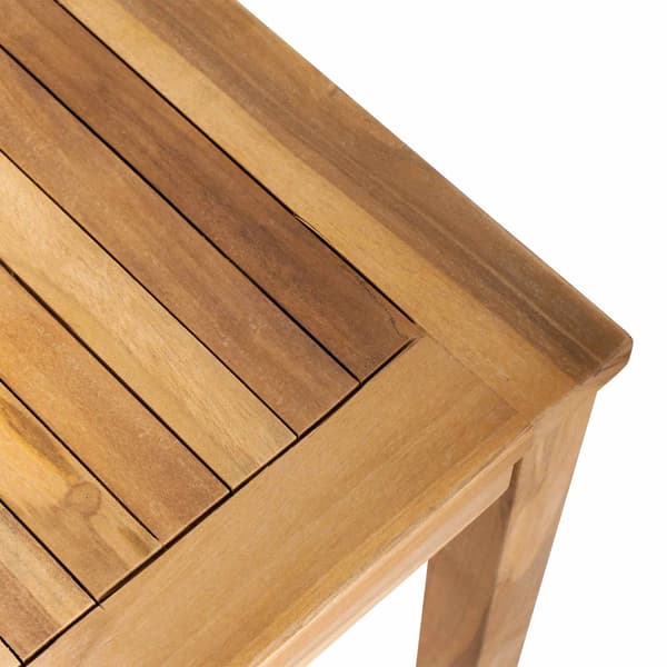 Trädgårdsoffset 3 pcs Naturfärg Massivt teakträ