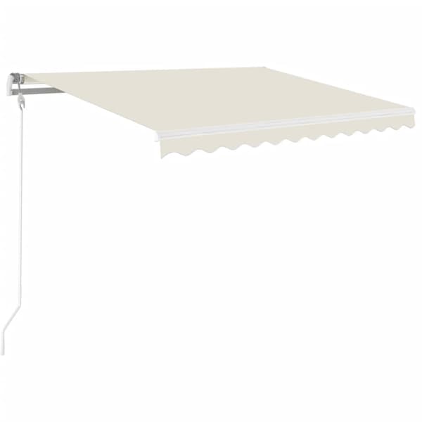 Markis manuellt infällbar 350x250 cm gräddvit
