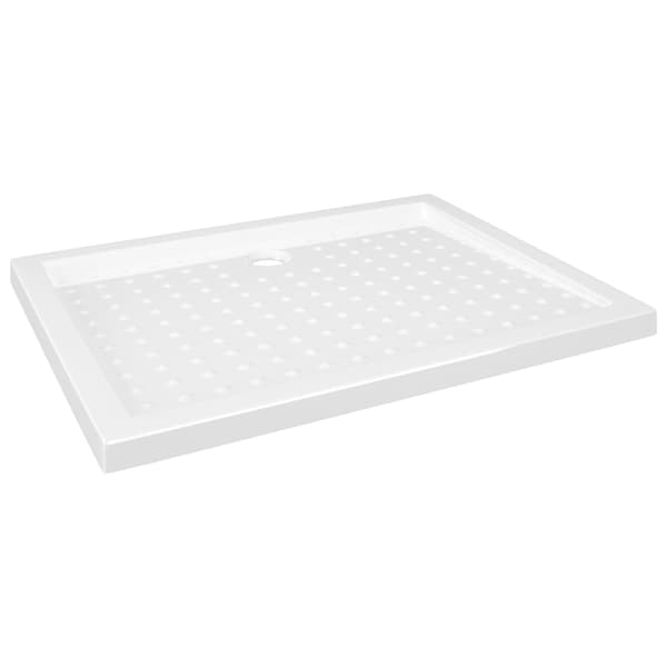 Duschkar med prickar vit 90x70x4 cm ABS