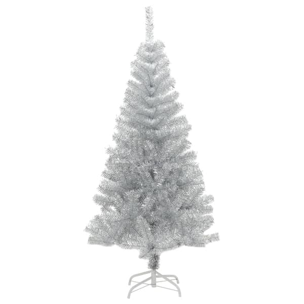 Plastgran med fot silver 120 cm PET